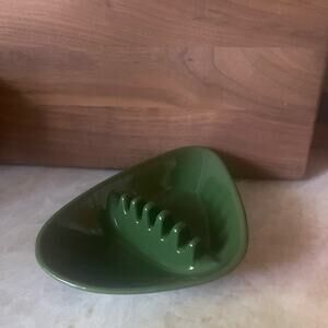 Vintage Anholt Ashtray dark green MCM